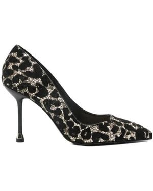 Liu Jo Glitter Leopard Pumps - Black