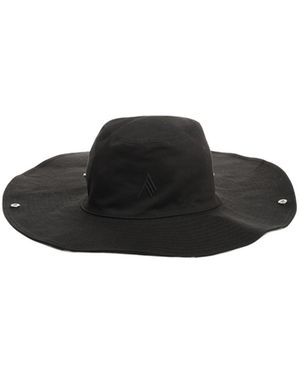 The Attico The Embroidered Cap - Black