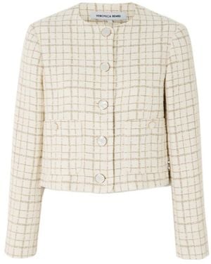 Veronica Beard Andrea Tweed Jacket - White