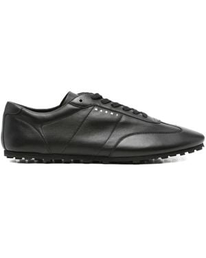 Marni Leather Trainers - Black