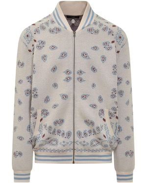 Alanui Bomber Piquet Bandana - Grey