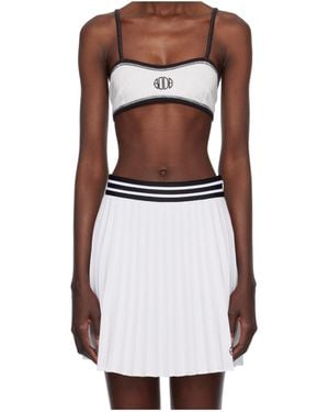 Bode Deco Embroidered Bra - White