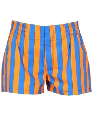 Sunnei Striped Shorts - Orange