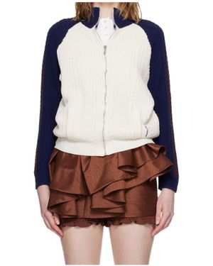 ShuShu/Tong Long-Sleeved Color-Blocked Knitwear - Multicolour