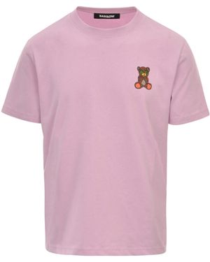 Barrow Teddy Bear Printed Crewneck T-Shirt - Pink