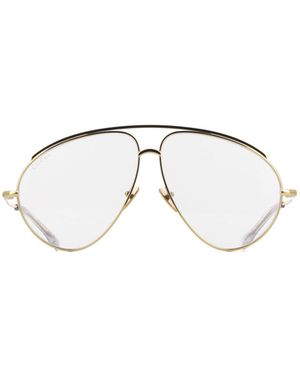 Gucci Eyewear Aviator Frame Sunglasses - Metallic