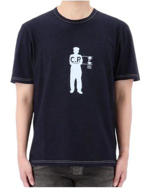 C.P. Company Short-Sleeved T-Shirt - Blue