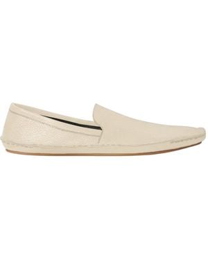 The Row Round-Head Flat Shoes - White
