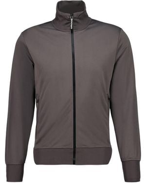 Palm Angels High-Neck Zipped Sweatshirt - Grey