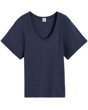 By Malene Birger Lunai Round-Neck T-Shirt - Blue