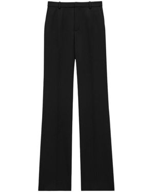Saint Laurent Wool Tailored Pants - Black