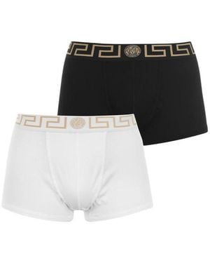 Versace Logo Briefs Two-Pack - Black