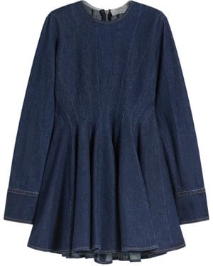 Sportmax Aereo Mini Denim Dress - Blue