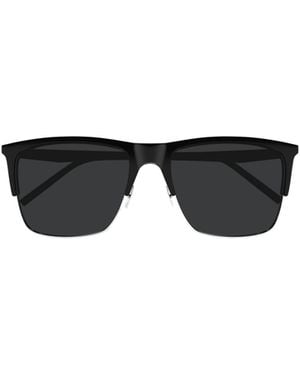 Saint Laurent Eyewear Rectangle-Frame Sunglasses - Black