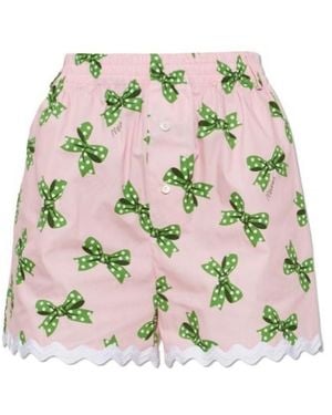 Moschino Wide Leg Shorts - Multicolour