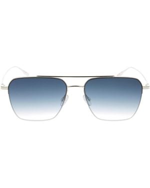 Barton Perreira Aviator Sunglasses - Blue