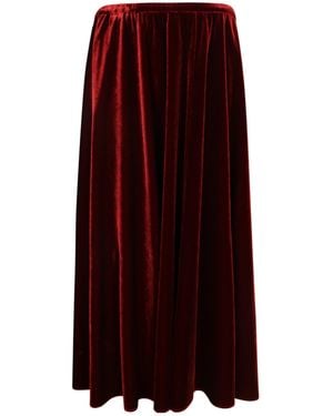 Alberta Ferretti Fluid Cut Midi Skirt - Purple