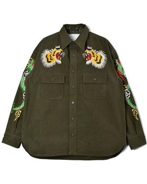 READYMADE Dragon Print Shirt - Green