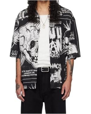 Lu'u Dan Printed Short-Sleeved Shirt - Black