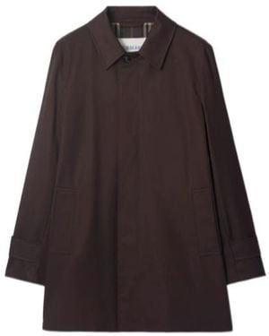 Burberry Short Gabardine Car Coat - Brown