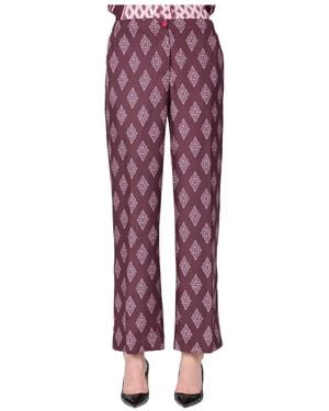 F.R.S For Restless Sleepers F.R. For Restless Sleepers Coll Printed Trousers - Red