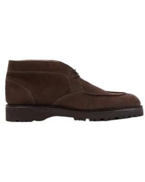 John Lobb Suede Desert Boots - Brown