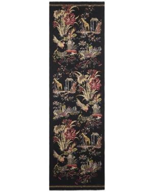 Etro Floral Printed Scarf - Black