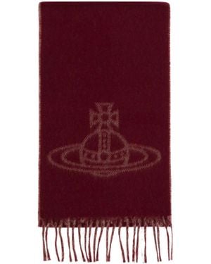 Vivienne Westwood Fringed Scarf - Purple