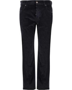 DARKPARK Ring-Hem Corduroy Trousers - Black