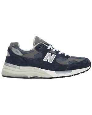 New Balance 992 Suede Trainers - Blue
