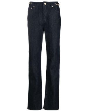Michael Kors Michael Cropped Straight Leg Jeans - Blue