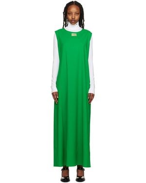 Raf Simons Round-Neck Dress - Green