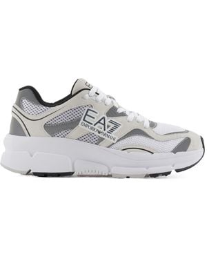 EA7 Lace Up Sneakers - Gray