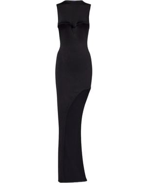Jean Paul Gaultier Jersey Maxi Dress - Black