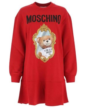 Moschino Logo Dress - Red