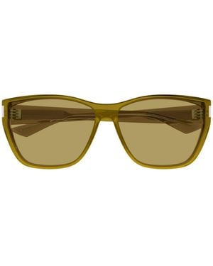 Saint Laurent Eyewear Square Frame Sunglasses - Yellow