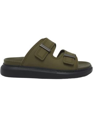 McQueen Hybrid Slip-On Slides - Brown