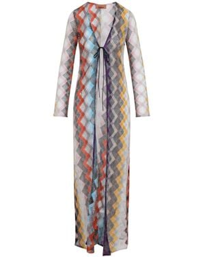 Missoni Zigzag-Patterned Cover-Up - White