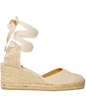 Castañer Raffia Wedge Closed-Toe - Metallic