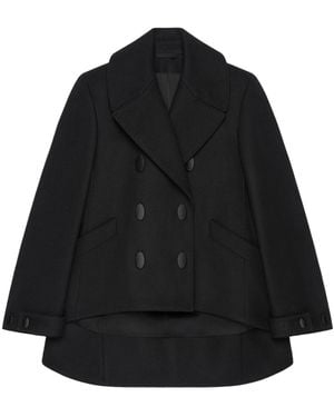 Givenchy Oversized Asymmetric Peacoat - Black