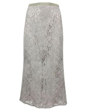 Antonelli Zipper Skirt - Grey
