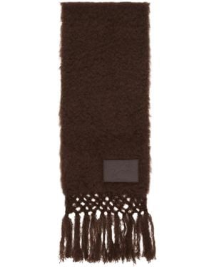 Jil Sander Wool Blend Scarf - Brown