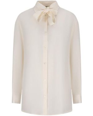 Herno Bow-Detail Shirt - White