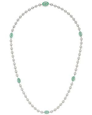 Gucci Interlocking Necklace - White
