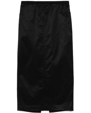 TOTEME Straight Midi Skirt - Black