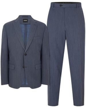 BOSS P-Huge-2Pcs-242 10248486 01 Suit - Blue