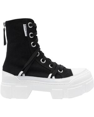 Vic Matié High-Top Lace-Up Sneakers - Black