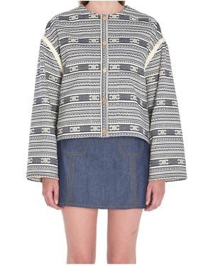 Celine Baja Cardigan Jacket - Blue
