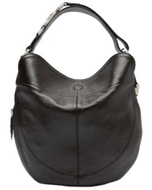 Lemaire Quiver Clip Medium Leather Shoulder Bag - Black