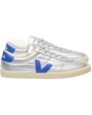 Veja Panenka Lace-Up Trainers - Blue